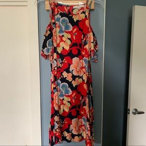 Loft Floral Off Shoulder Dress